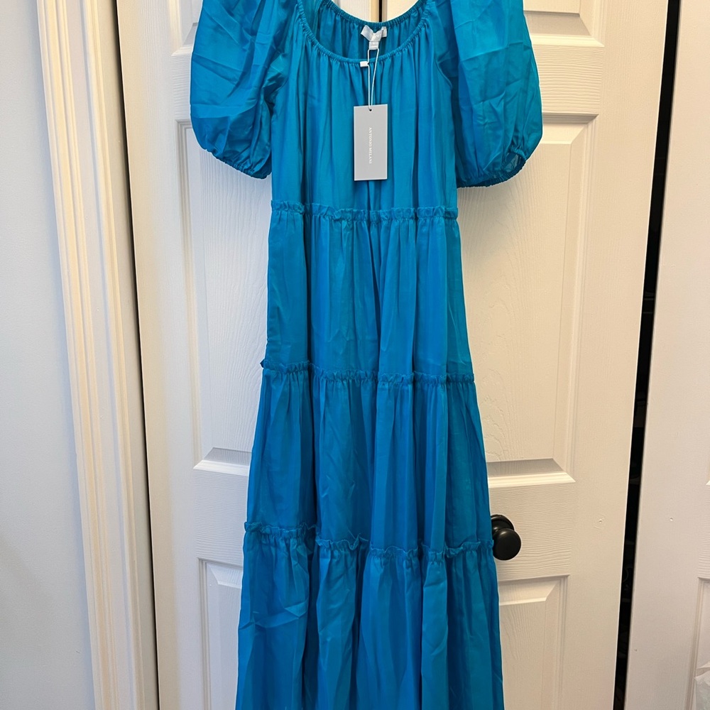 ANTONIO MELANI Teal Midi Dress